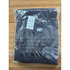 NWT Lands End Womens Size L Navy Performance V-Neck Pullover Sweater